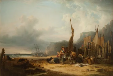 Coast Scene with Shipping